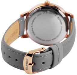 Raptor Quarzuhr Brilliance mit Echtlederband, 3 günstig online kaufen