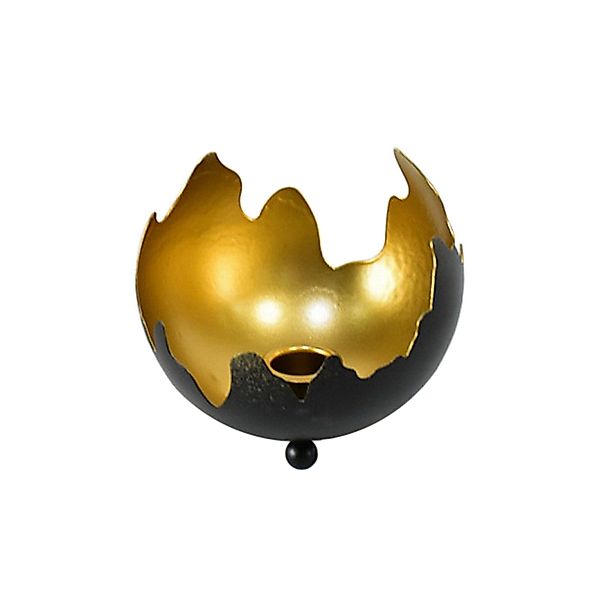HTI-Living Kerzenständer Kerzenhalter Schwarz/Gold Verena (Stück, günstig online kaufen