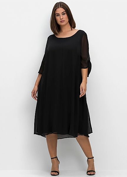 Sheego Chiffonkleid "Midikleid" günstig online kaufen