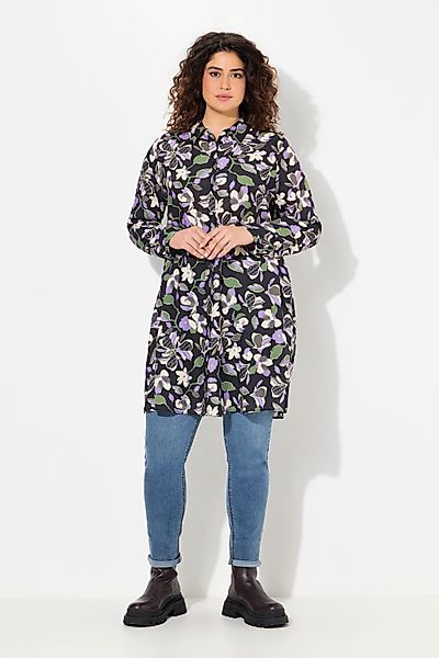 Ulla Popken Longbluse Longbluse Blüten A-Linie günstig online kaufen