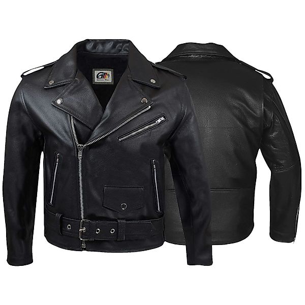 German Wear Lederjacke GW411J Black Retro günstig online kaufen