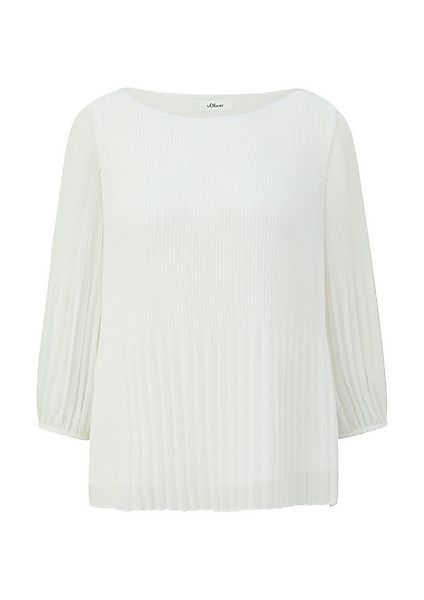 s.Oliver Plisseebluse – elegante, gefütterte Bluse für Büro, Freizeit oder günstig online kaufen