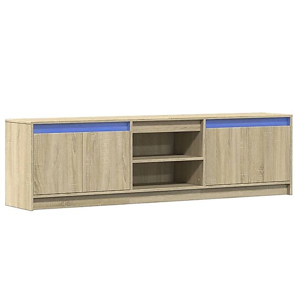 vidaXL TV-Schrank mit LED-Beleuchtung Sonoma-Eiche 180x34x50 cm 3307914 günstig online kaufen