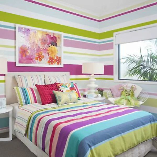 artgeist Fototapete Bright stripes mehrfarbig Gr. 350 x 270 günstig online kaufen