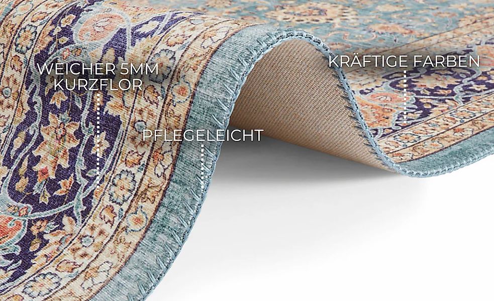 ELLE DECORATION "Keshan Maschad" rechteckig 5 mm Höhe Orientalisch, Läufer, günstig online kaufen