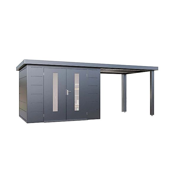 Finnhaus Wolff Metall-Gerätehaus Elvar 6024 Anthrazit günstig online kaufen