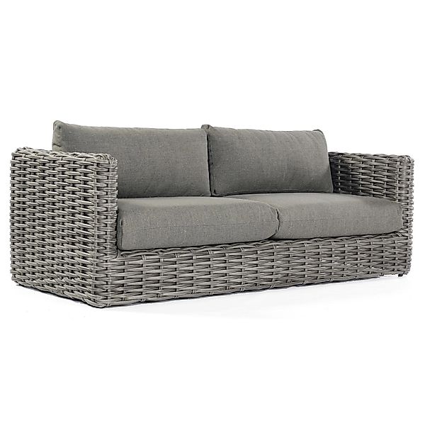 Natur24 Sands Sofa Kunststoffgeflecht Charcoal günstig online kaufen