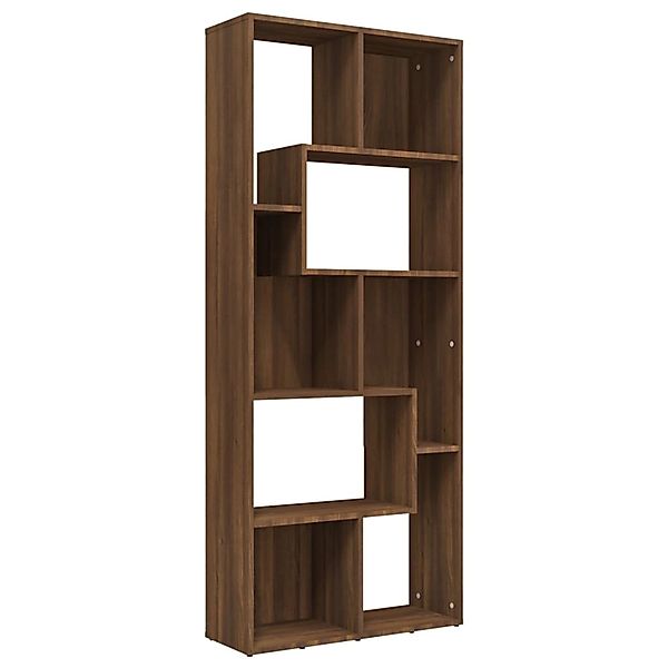 VidaXL Bücherregal Braun Eiche 67x24x161 cm Holzwerkstoff günstig online kaufen