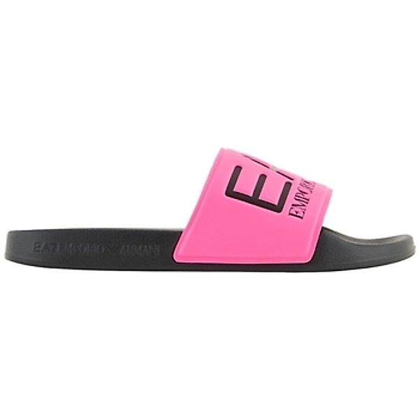 Emporio Armani EA7  Pantoffeln 7X000108 M4034-PINK FLUO/BLACK Rose günstig online kaufen