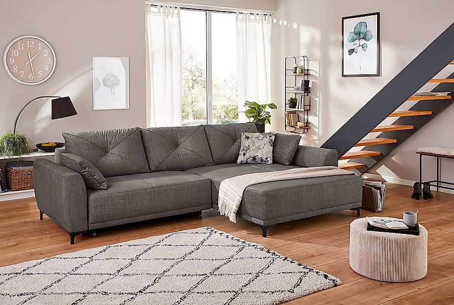 Jockenhöfer Gruppe Ecksofa »Aviano L-Form« inkl. praktischer Bettfunktion, günstig online kaufen