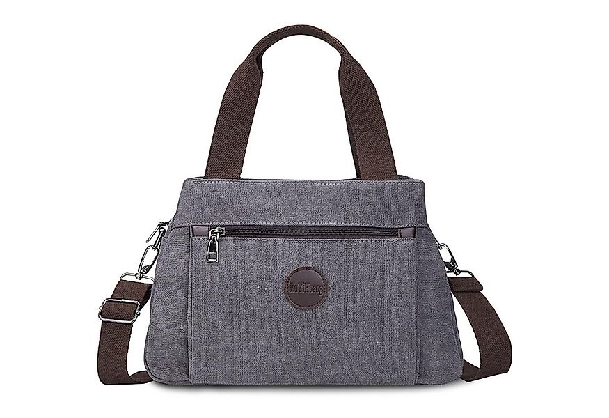 OKWISH Henkeltasche Damen Handtasche Canvas Umhängetasche Tragetasche (Schu günstig online kaufen