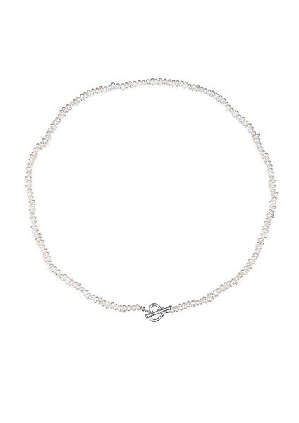 Hey Happiness Perlenkette Choker Damen, echte Süßwasserperlen, Herz & Knebe günstig online kaufen