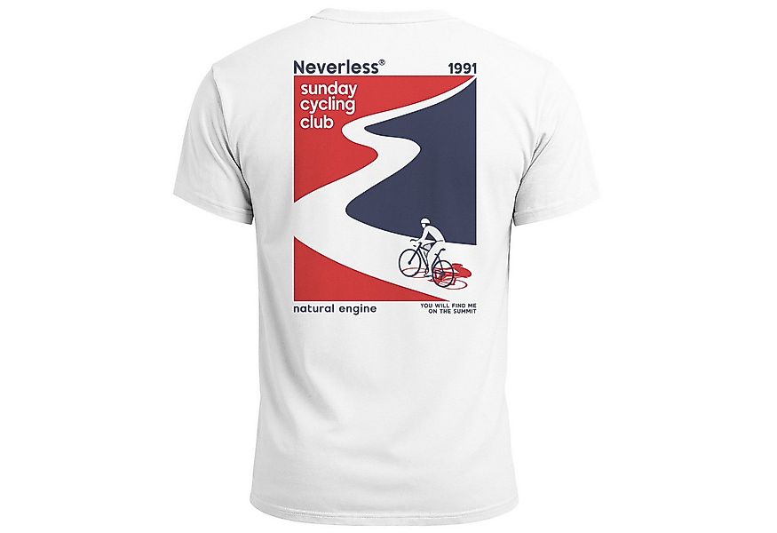 Neverless Print-Shirt Herren T-Shirt Backprint Fahrrad Bike Printshirt Sund günstig online kaufen