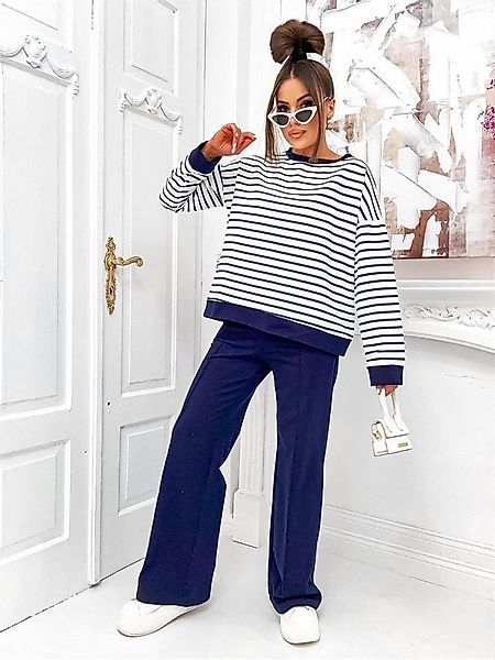 EloModa Jogginganzug Damen Jogginganzug Freizeitanzug Baumwoll-Set – Sweats günstig online kaufen