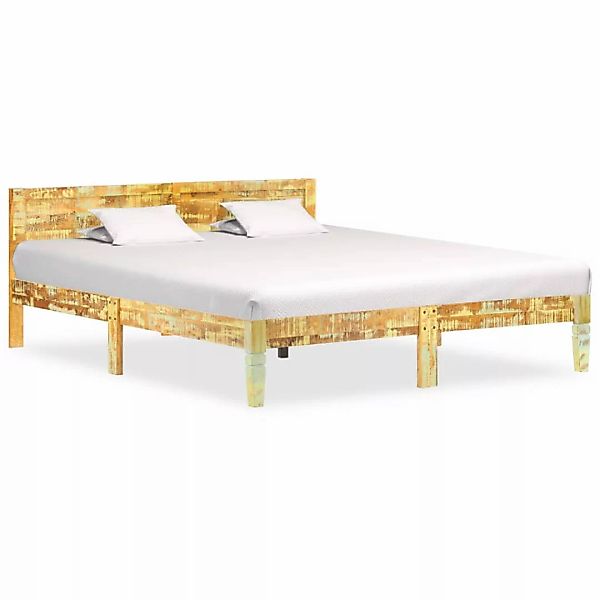 Bettgestell Altholz Massiv 180x200 Cm günstig online kaufen