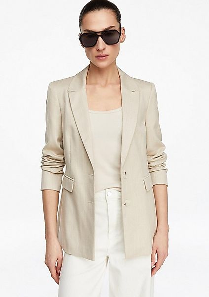 comma Jackenblazer Indoor-Blazer Taillierter Blazer mit Glitzergarn günstig online kaufen