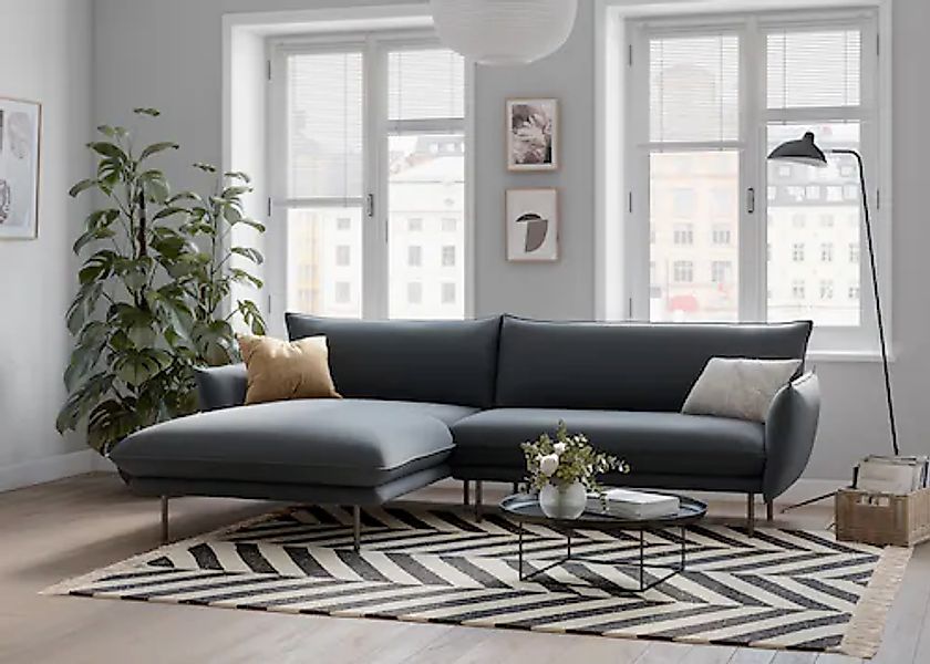 Home affaire Ecksofa »Stine L-Form« Besonderes Design durch Kissenoptik und günstig online kaufen