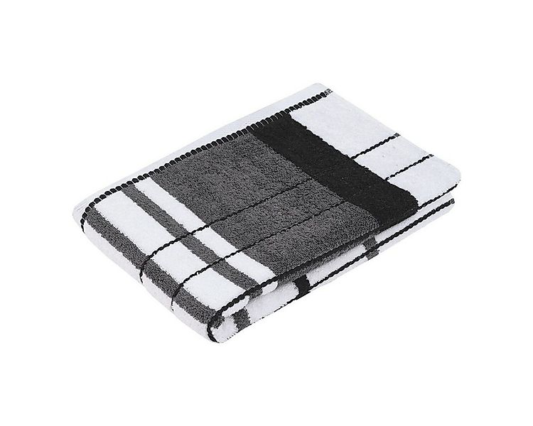 Gözze Handtuch Berlin Uni, Baumwolle (1-St), 50x100 cm, mit Streifen, strap günstig online kaufen