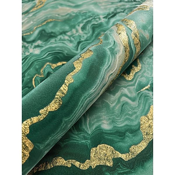 Newroom Vinyltapete Talis Green Marmor Modern FSC® günstig online kaufen