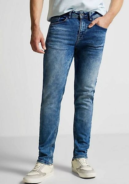 STREET ONE MEN Regular-fit-Jeans mit cooler Used-Optik günstig online kaufen