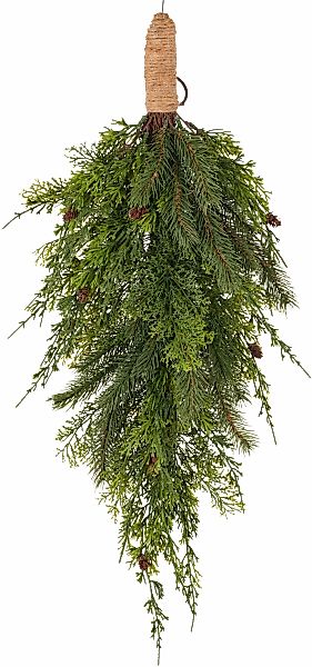 Creativ green Kunstblumenstrauß "Türhänger mit Koniferenzweigen" günstig online kaufen