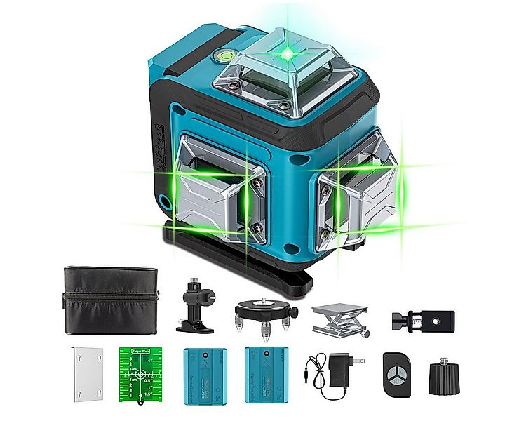 AeroAxis Kreuzlinienlaser 16 Linien 4 x 360° mit Pulsmodus,Selbstnivelliere günstig online kaufen