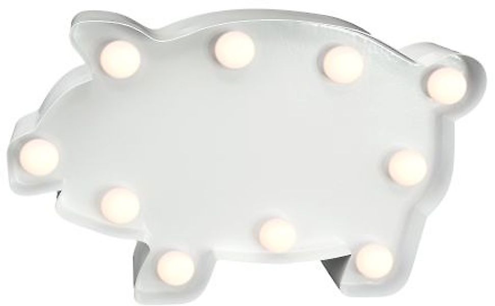 MARQUEE LIGHTS LED Dekolicht »Pig«, 10 flammig, Leuchtmittel LED-Modul   LE günstig online kaufen