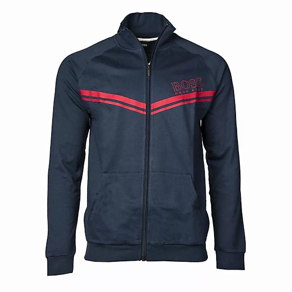 HUGO BOSS Herren Sweat-Jacke - Authentic Jacket, Raglan, Loungewear, Zipper günstig online kaufen