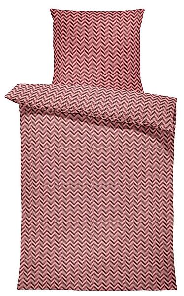 One Home Bettwäsche Zickzack, Jersey, 2 teilig, retro, kuschelig weiche Bau günstig online kaufen