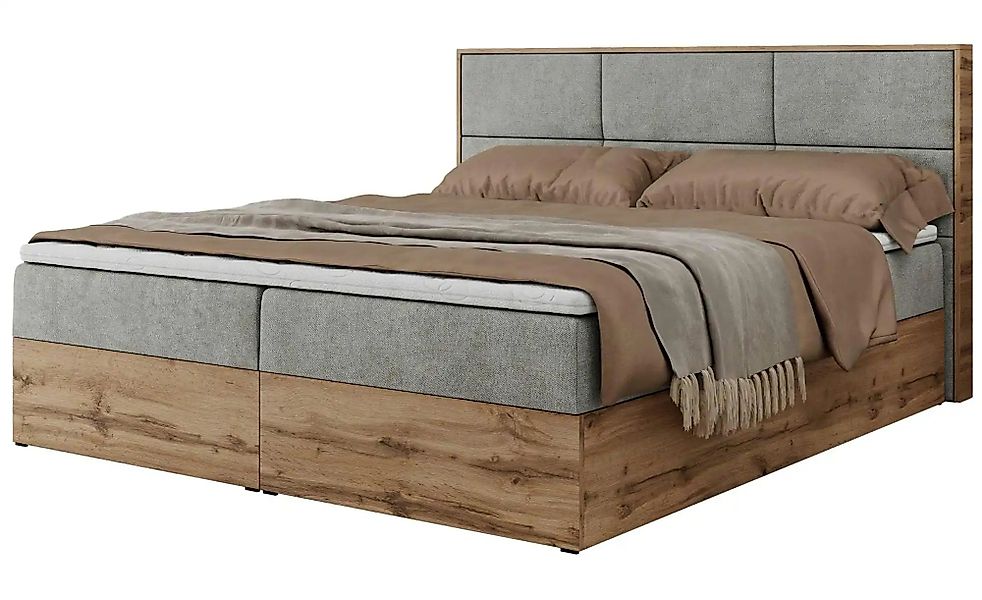 Boxbett mit Bettkasten Albero 2 ¦ grau ¦ Maße (cm): B: 128 H: 104 Betten > günstig online kaufen