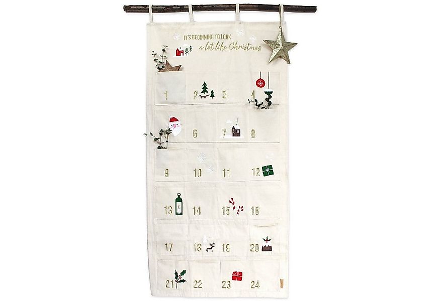 PAPIERDRACHEN befüllbarer Adventskalender Adventskalender Wandteppich aus S günstig online kaufen