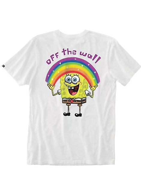 Vans X Spongebob – Imagination – T-Shirt mit Rückenprint in Weiß günstig online kaufen