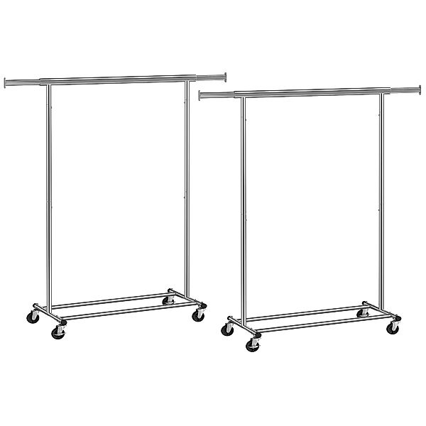 SONGMICS Kleiderständer, Garderobenständer, Kleiderstange, 2er Set, günstig online kaufen