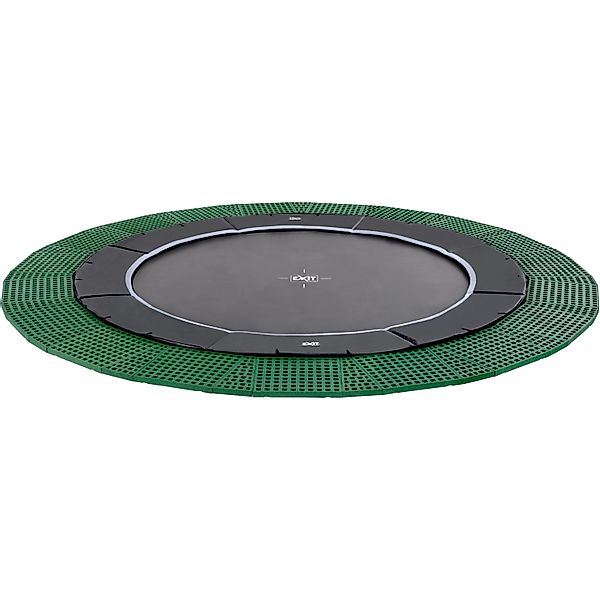 EXIT Dynamic Ebenerdiges Trampolin Ø 427 cm mit Freezone Sicherheitsplatten günstig online kaufen