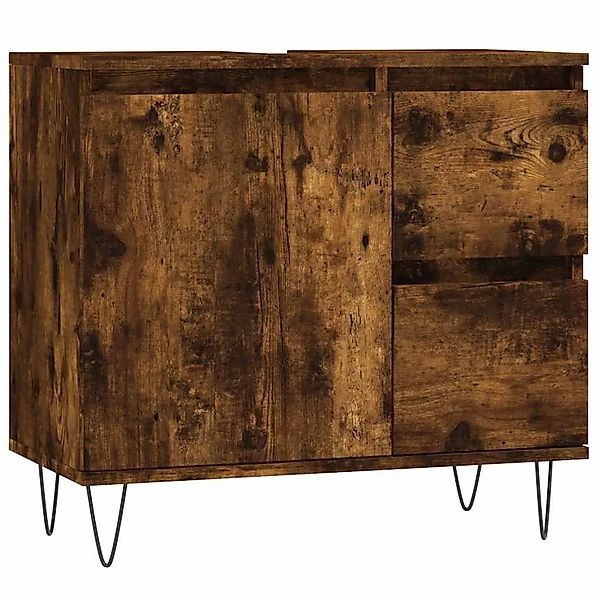 vidaXL Badschrank Räuchereiche 65x33x60 cm Holzwerkstoff 831609 günstig online kaufen