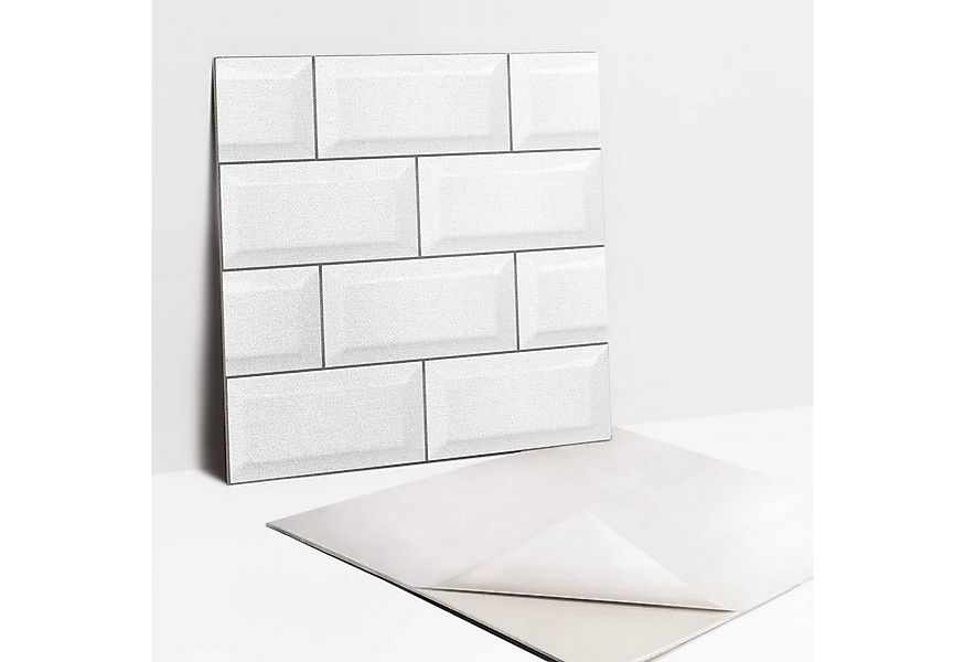 Tulup Wandtattoo Selbstklebende Fliesen Moderne Ziegel 30x30cm Vinylfliesen günstig online kaufen