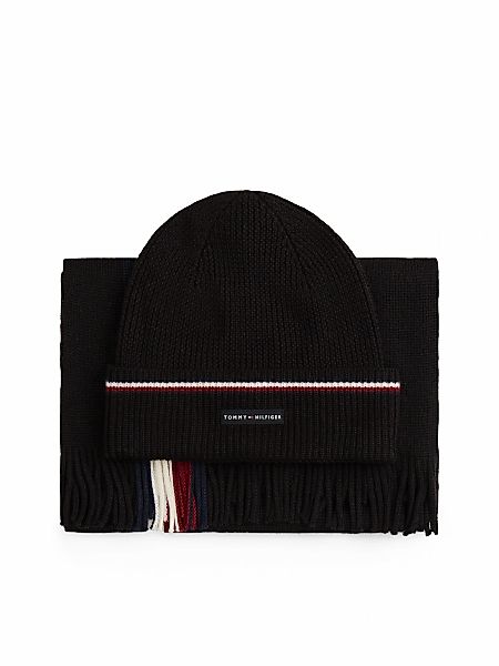 Tommy Hilfiger Beanie "TH RWB BEANIE & SCARF", in Geschenkbox, aus Wollmix günstig online kaufen
