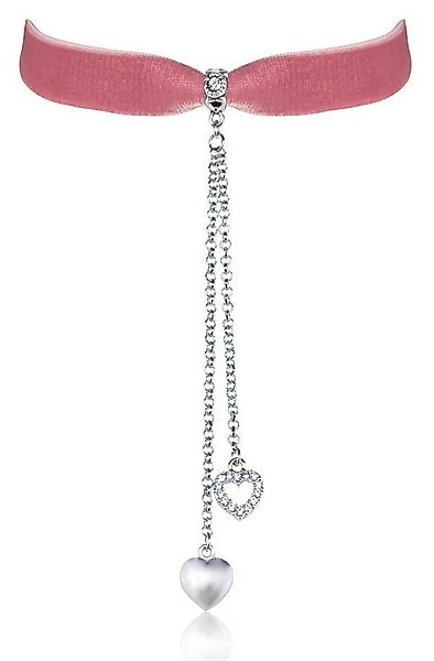LUISIA® Collier Samt Kropfband mit Herz und Strass mit Swarovski® Kristall günstig online kaufen