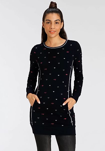 KangaROOS Sweater Langarm, figurbetont, aus Interlock-Baumwolle, günstig online kaufen