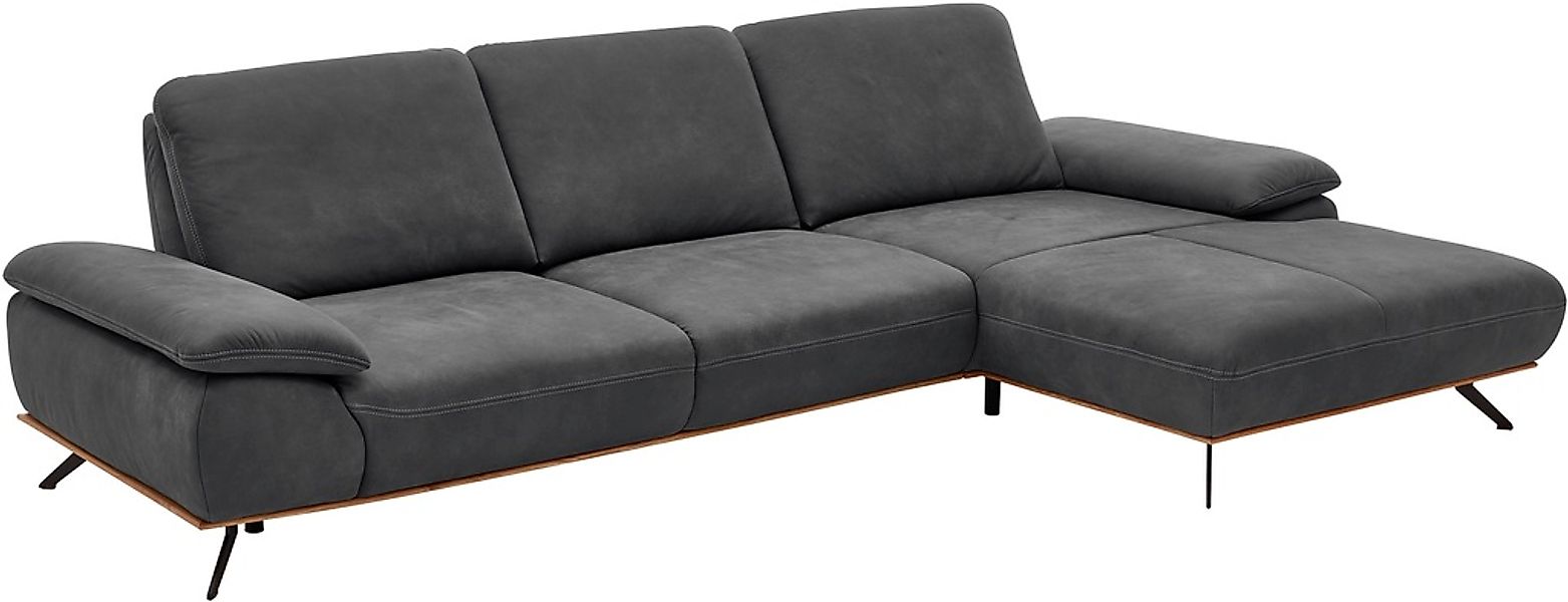 Die PlanBar Ecksofa »PN-EM18063 L-Form« wahlweise mit echt bezogenem Rücken günstig online kaufen