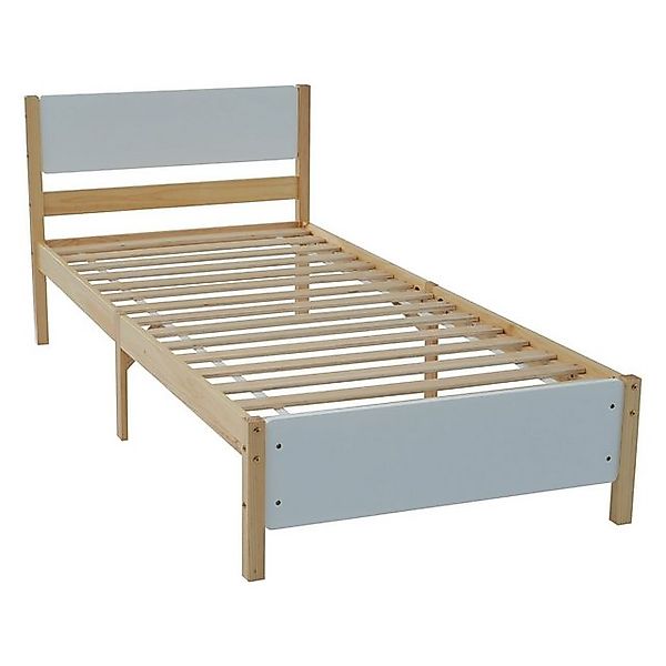 OKWISH Holzbett Einzelbett, Jugendbett, Gästebetten Funktionsbetten (90x200 günstig online kaufen