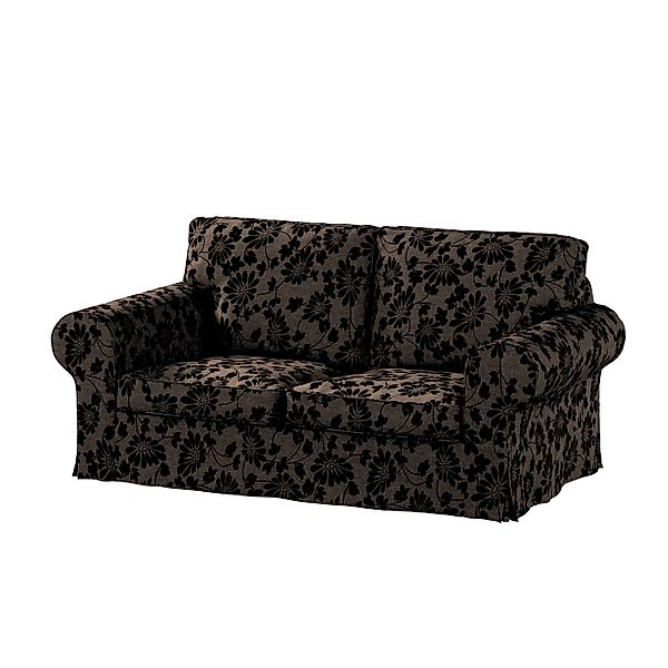 Bezug für Ektorp 2-Sitzer Schlafsofa ALTES Modell, braun-schwarz, Sofabezug günstig online kaufen