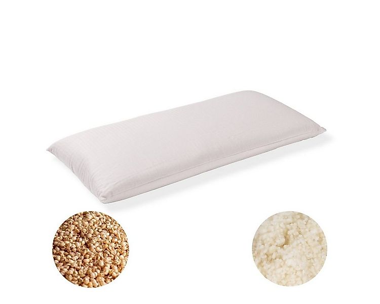 speltex Naturhaarkissen, Füllung: Hirse (Bio) / Wolle (Schafwolle Bio), Bez günstig online kaufen