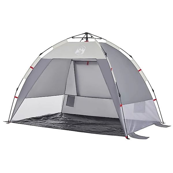 vidaXL Strandzelt 2 Personen Grau Quick Release Wasserdicht 4005301 günstig online kaufen
