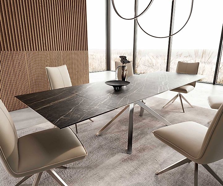 DELIFE Esstisch Edge, Keramik Laminam®Noir Desir günstig online kaufen