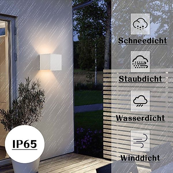 Nettlife LED Wandleuchte Aussen Schwarz Up günstig online kaufen