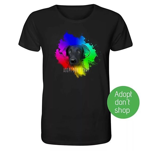 Unisex T-shirt Aus Bio-baumwolle "Adopt Don´t Shop" günstig online kaufen