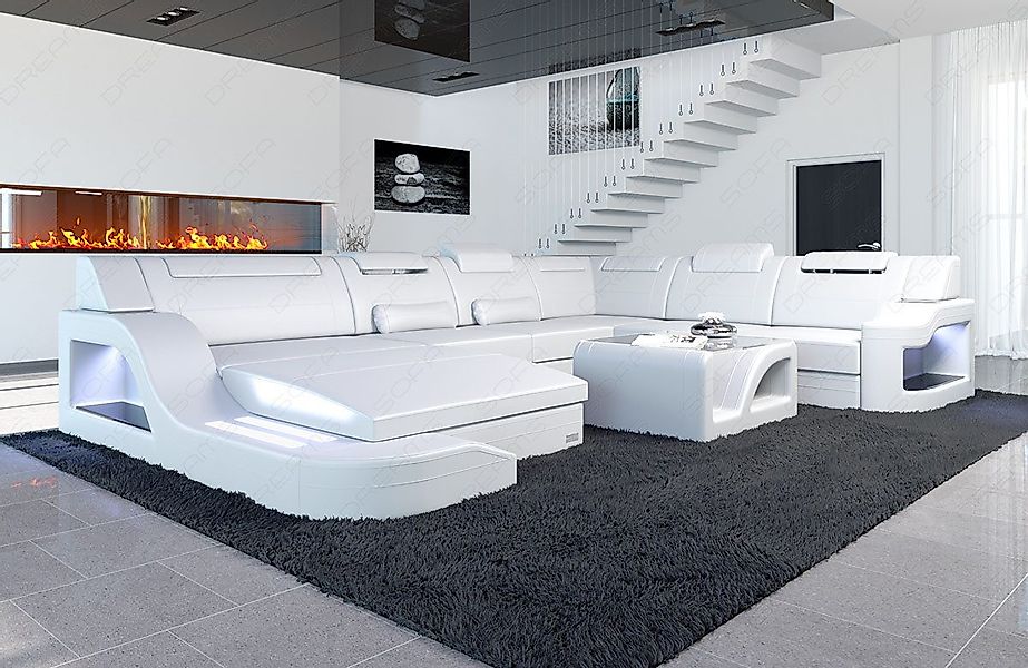 Sofa Dreams Wohnlandschaft XXL Ledersofa Palermo günstig online kaufen