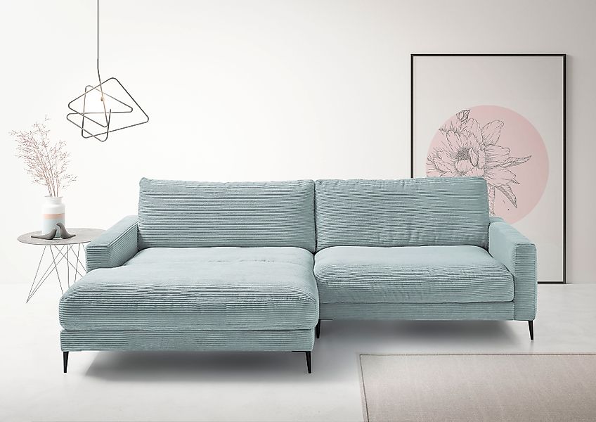 Home affaire Ecksofa »Downtown, B/T/H: 272/190/84 cm L-Form« weicher Sitzko günstig online kaufen