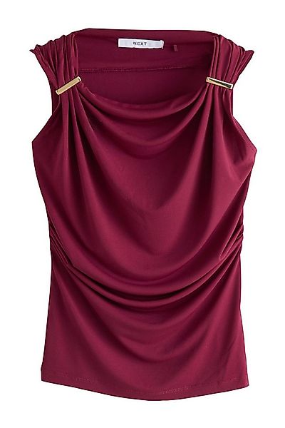 Next Blusentop Ärmelloses, drapiertes Top mit Metalldetails (1-tlg) günstig online kaufen